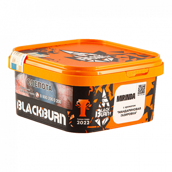 Табак BlackBurn - Mirinda (Мандариновая Газировка, 200 грамм) купить в Тольятти