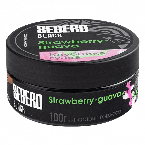 Табак Sebero Black - Strawberry Guava (Клубника и Гуава, 100 грамм) купить в Тольятти