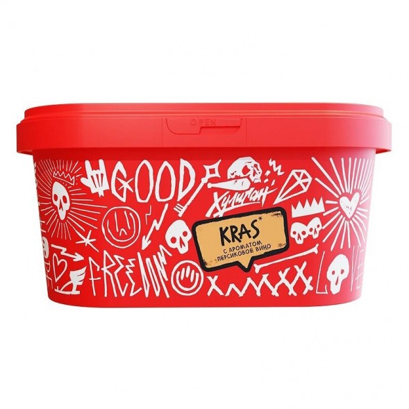 Табак Хулиган - KRAS (Персиковое Вино, 200 грамм) купить в Тольятти