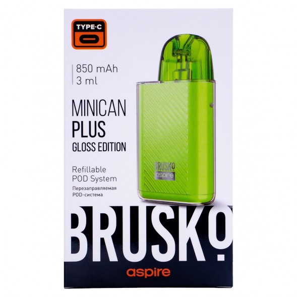 Электронная сигарета Brusko - Minican Plus Gloss Edition (850 mAh, Зелёный) купить в Тольятти