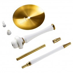 Кальян UNION - Sleek PVD White (Белый, Без Колбы)