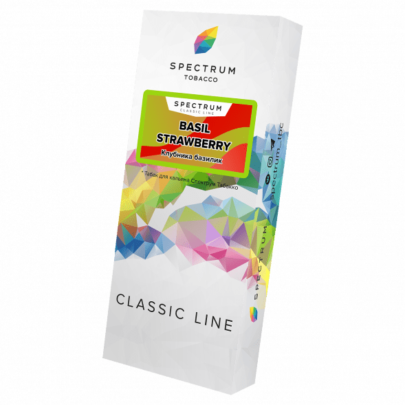 Табак Spectrum - Basil Strawberry (Клубника Базилик, 100 грамм) купить в Тольятти