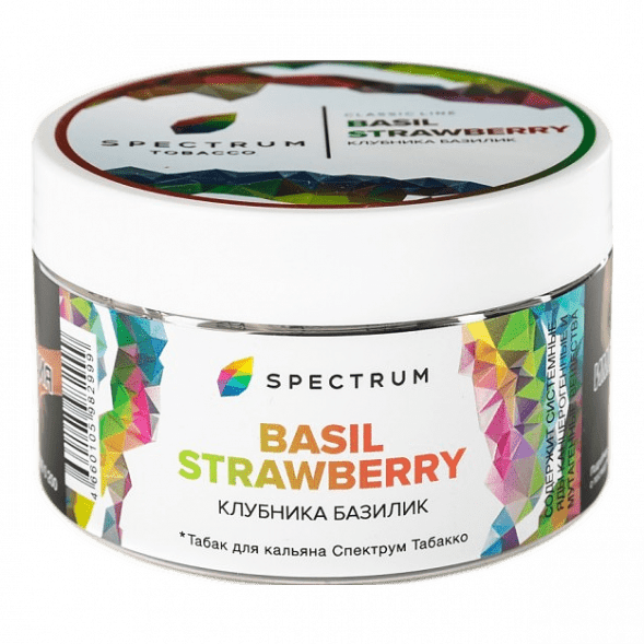 Табак Spectrum - Basil Strawberry (Клубника Базилик, 200 грамм) купить в Тольятти