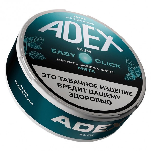 Табак жевательный ADEX ULTRA STRONG SLIM Easy Click - Double Mint (Двойная Мята) купить в Тольятти