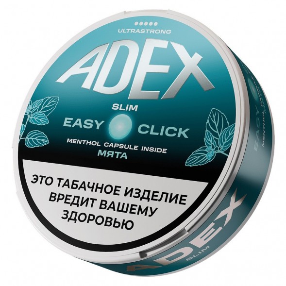 Табак жевательный ADEX ULTRA STRONG SLIM Easy Click - Double Mint (Двойная Мята) купить в Тольятти