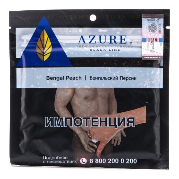Табак Azure Black - Bengal Peach (Бенгальский Персик, 100 грамм) купить в Тольятти