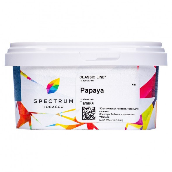 Табак Spectrum - Papaya (Папайя, 200 грамм) купить в Тольятти