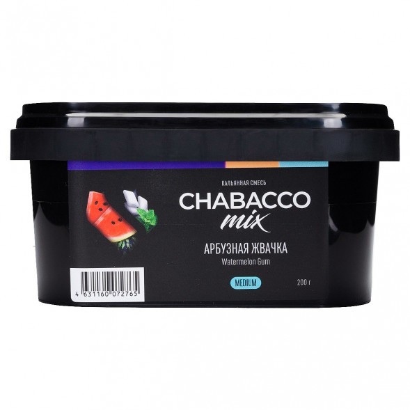 Смесь Chabacco MIX MEDIUM - Watermelon Gum (Арбузная Жвачка, 200 грамм) купить в Тольятти