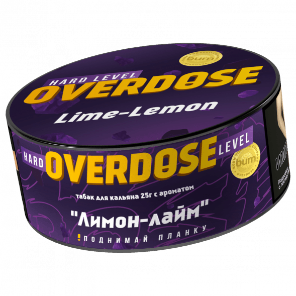 Табак Overdose - Lime-Lemon (Лимон и Лайм, 25 грамм) купить в Тольятти