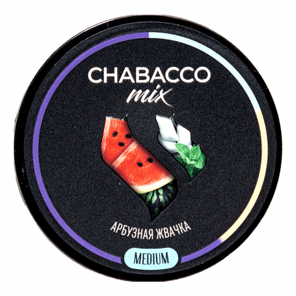 Смесь Chabacco MIX MEDIUM - Watermelon Gum (Арбузная Жвачка, 40 грамм) купить в Тольятти