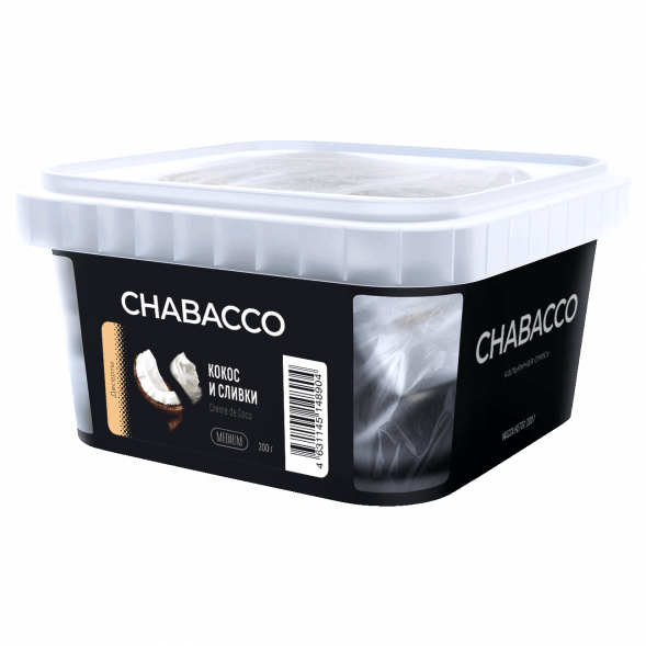 Смесь Chabacco MIX MEDIUM - Creme de Coco (Кокос и Сливки, 200 грамм) купить в Тольятти