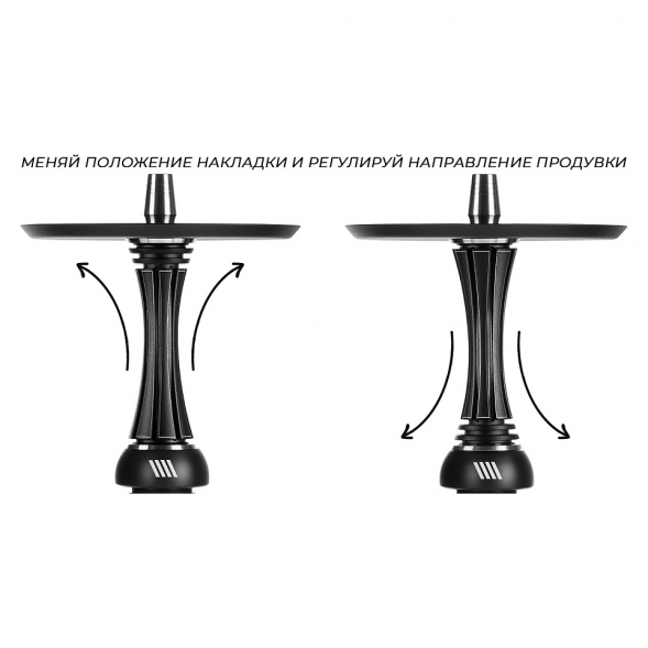 Кальян Alpha Hookah - Model X REVERSE Black Matte (без колбы) купить в Тольятти