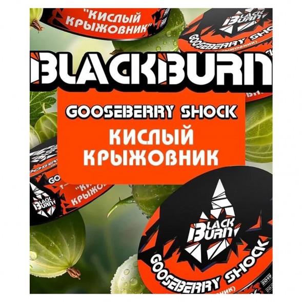Табак BlackBurn - Gooseberry Shock (Кислый Крыжовник, 100 грамм) купить в Тольятти