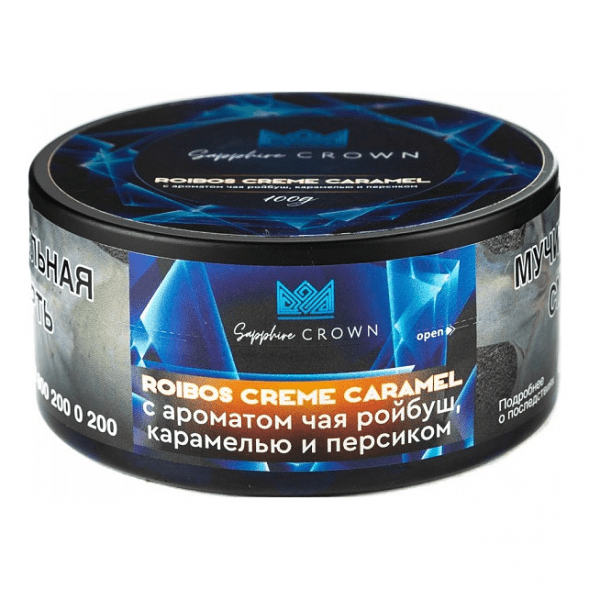 Табак Sapphire Crown - Roibos Creme Caramel (Чай Ройбуш с Карамелью и Персиком, 100 грамм) купить в Тольятти