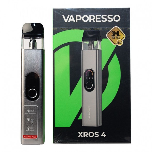 Электронная сигарета Vaporesso XROS 4 - Silver (Серебряная) купить в Тольятти