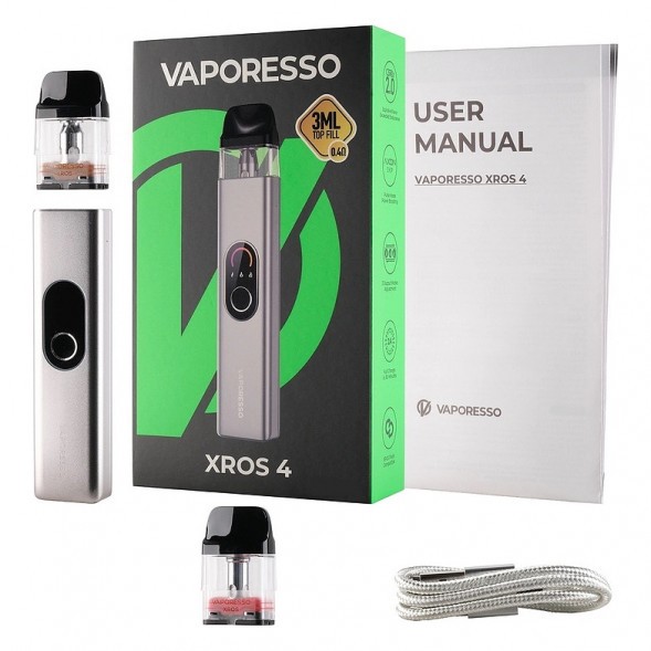Электронная сигарета Vaporesso XROS 4 - Silver (Серебряная) купить в Тольятти