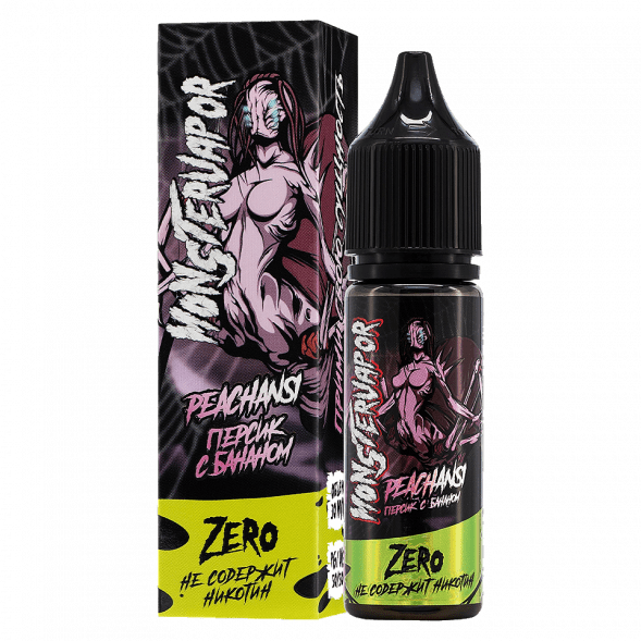 Жидкость Monsterwapor Zero - Peachansi (Персик с Бананом, 30 мл, без никотина) купить в Тольятти