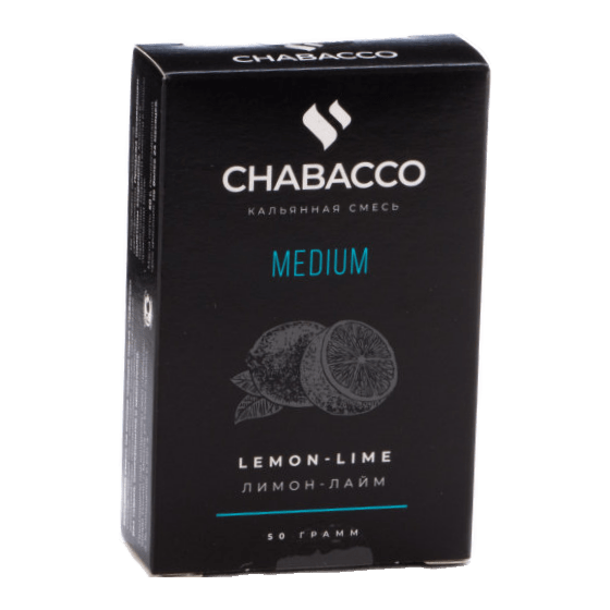 Смесь Chabacco MEDIUM - Lemon-Lime (Лимон - Лайм, 50 грамм) купить в Тольятти