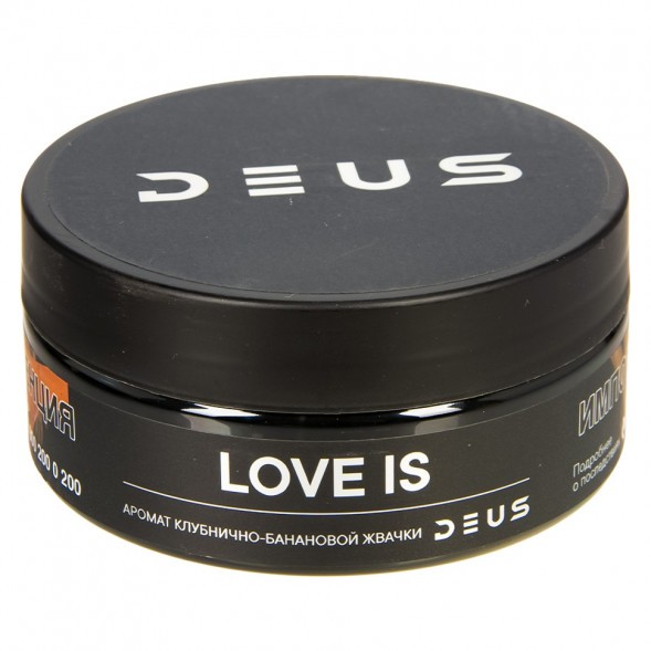 Табак Deus - Love Is (Клубнично-Банановая Жвачка, 100 грамм) купить в Тольятти