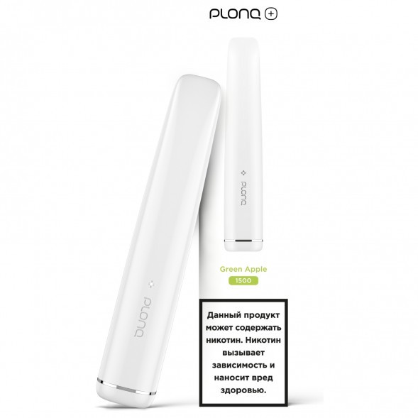 PLONQ PLUS - Зелёное Яблоко (1500 затяжек) купить в Тольятти