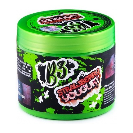 Табак B3 - Strawberry Yougurt (Клубничный Йогурт, 250 грамм) купить в Тольятти