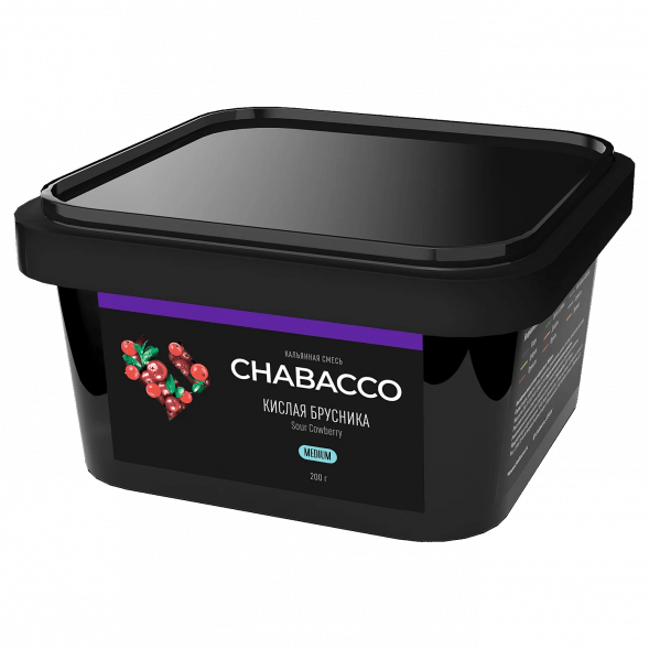 Смесь Chabacco MEDIUM - Sour Cowberry (Кислая Брусника, 200 грамм) купить в Тольятти