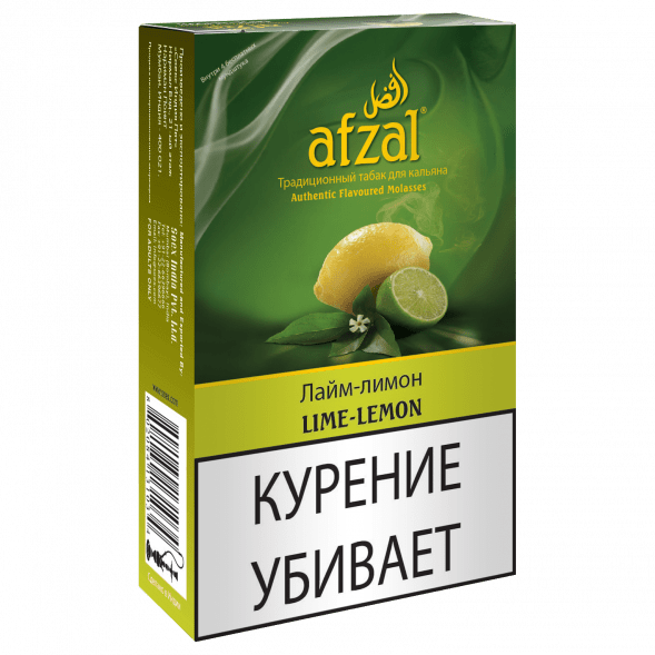 Табак Afzal - Lime-Lemon (Лимон и Лайм, 40 грамм) купить в Тольятти