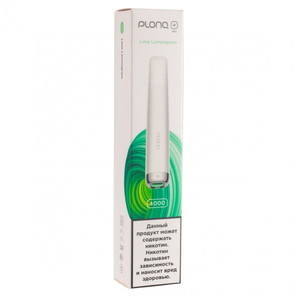 PLONQ PLUS PRO - Лайм Лемонграсс (Lime Lemongrass, 4000 затяжек) купить в Тольятти