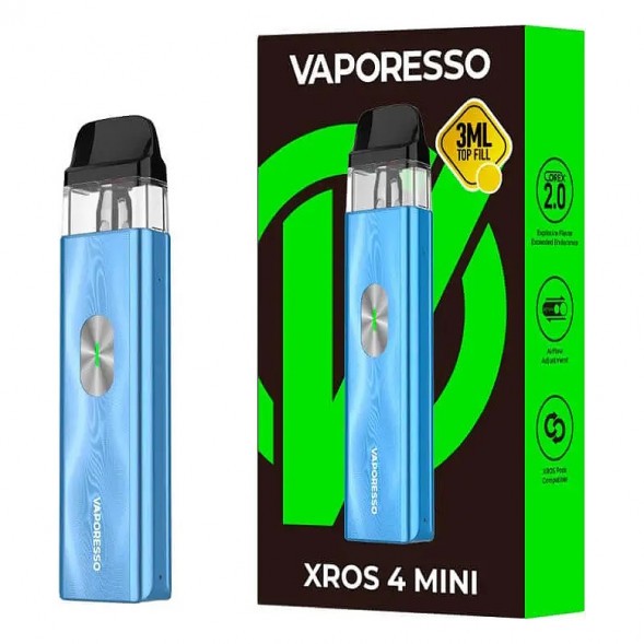 Электронная сигарета Vaporesso XROS 4 Mini - Ice Blue (Синий Лёд) купить в Тольятти