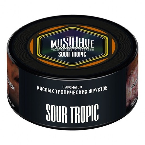 Табак Must Have - Sour Tropic (Кислые Тропические Фрукты, 125 грамм) купить в Тольятти