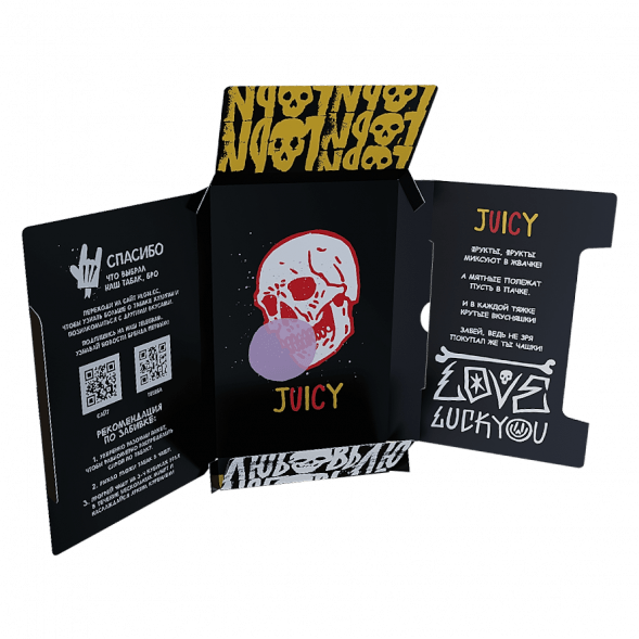 Табак Хулиган - Juicy (Фруктовая Жвачка, 25 грамм) купить в Тольятти