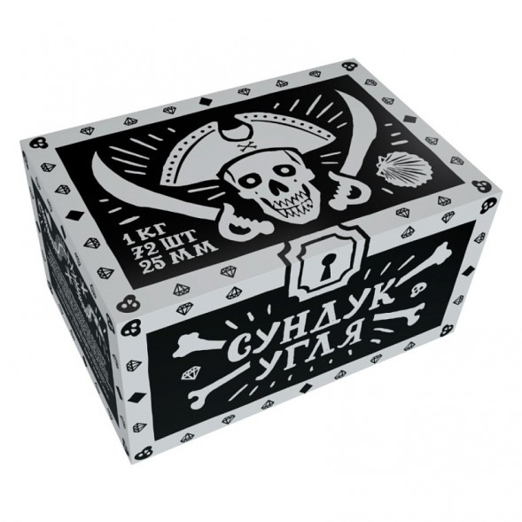 Уголь Хулиган - Сундук Угля (25 мм, 72 кубика) купить в Тольятти