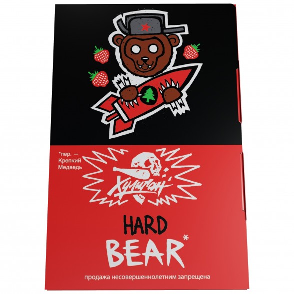 Табак Хулиган Hard - BEAR (Клубника с Ёлкой, 25 грамм) купить в Тольятти