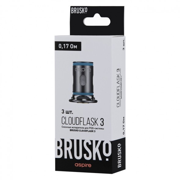Испарители для Brusko Cloudflask 3 (0.17 Ом, 3 шт.) купить в Тольятти