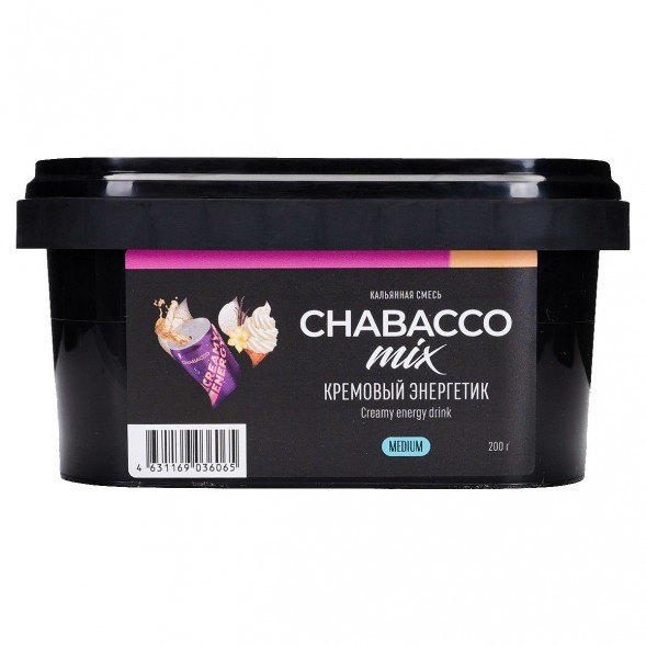 Смесь Chabacco MIX MEDIUM - Creamy Energy Drink (Кремовый Энергетик, 200 грамм) купить в Тольятти