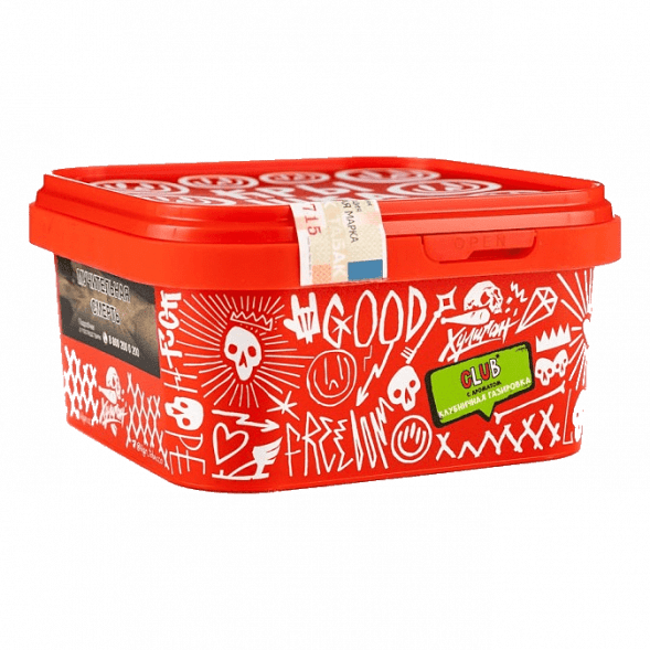 Табак Хулиган - CLUB (Клубничная Газировка, 200 грамм) купить в Тольятти