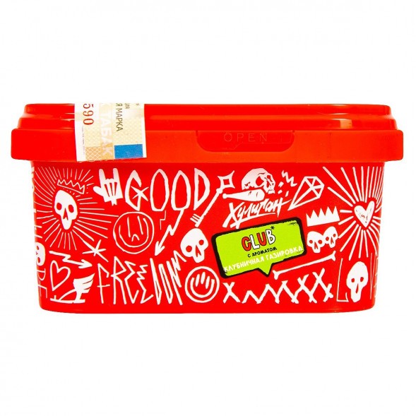 Табак Хулиган - CLUB (Клубничная Газировка, 200 грамм) купить в Тольятти