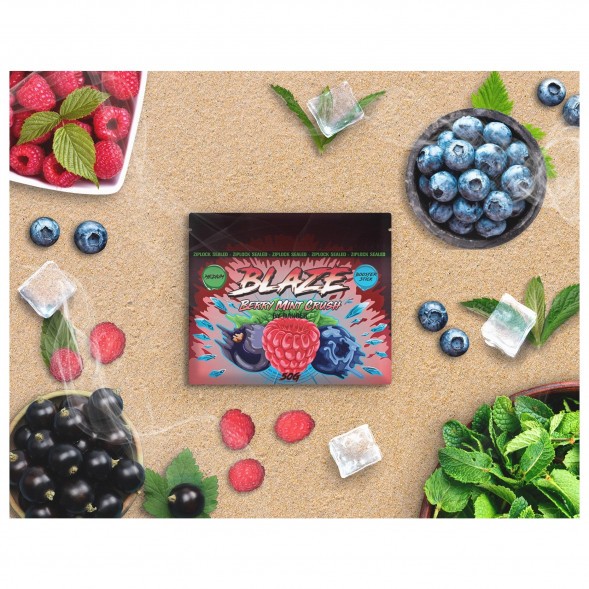 Смесь Blaze Medium - Berry Mint Crush (Лесные ягоды с мятой, 50 грамм) купить в Тольятти
